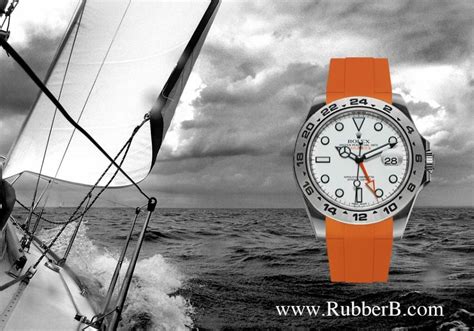 rolex explorer 2 rubber b.